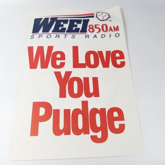 Vintage Lot Red Sox Carlton Fisk 27 Folder WEEI Go Pudge Sign Steiner Print - Picture 4 of 8